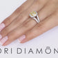 1.81 Ct. GIA Certified Natural Fancy Yellow Cushion Cut Diamond Engagement Ring