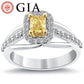 1.09 Carat GIA Certified Natural Fancy Orange Diamond Engagement Ring 14k Gold