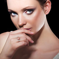 7.03 Carat GIA Certified Fancy Intense Pink Diamond Engagement Ring in Platinum