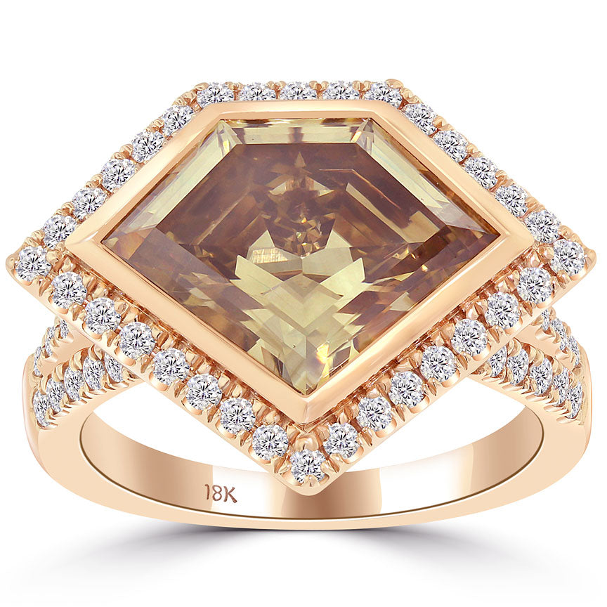 Fancy deep brown diamond ring, 2.35 carat