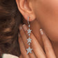 2.43 Carat F-VS Dangling Diamond Earrings set in 14k White Gold