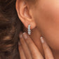 7.00ctw F-SI Ladies Huggie Hoop Earrings 14k White Gold