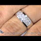 0.85 Carat Natural Diamond Wedding Band Ring Anniversary Ring 18k White Gold