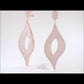 5.63 Carat F-VS Dangling Diamond Earrings set in 14k Rose Gold
