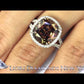 FD-663 - 8.12 Carat Fancy Chocolate Brown Cushion Cut Diamond Engagement Ring in Platinum