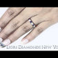 WBAJ-025 - 0.90 CTW Genuine Blue Sapphire & Diamond Wedding Band Anniversary Ring 14k Gold