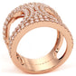 1.83 Carat F-VS Diamond Cocktail Fashion Ring 14k Rose Gold