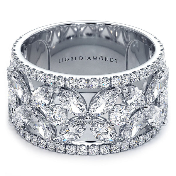 4.20ctw Diamond Wedding Band Ring Anniversary Ring 14k White Gold