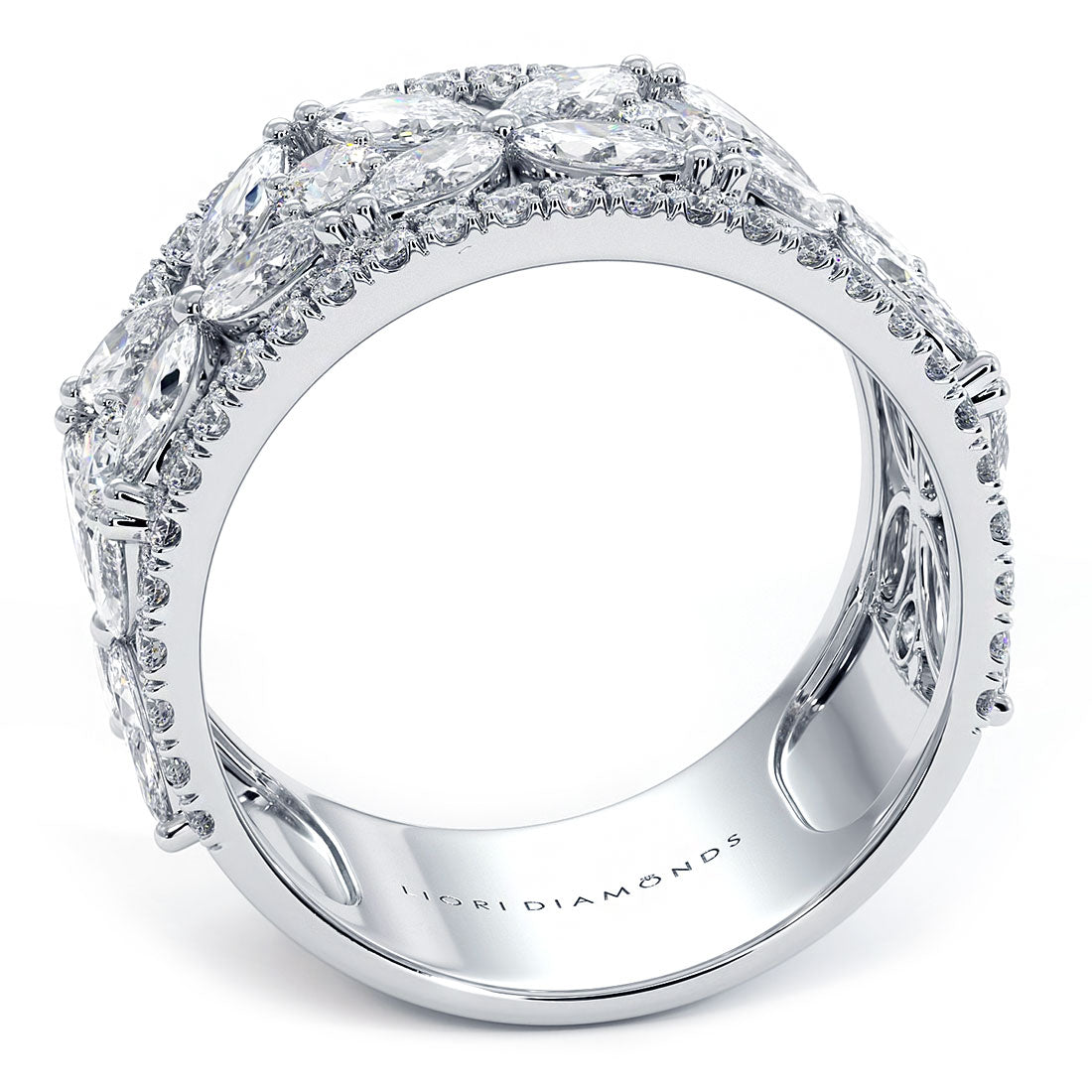 4.20ctw Diamond Wedding Band Ring Anniversary Ring 14k White Gold