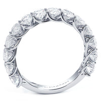3.25 Carat Oval Cut Natural Diamond Wedding Band Ring Anniversary Ring 18k White Gold