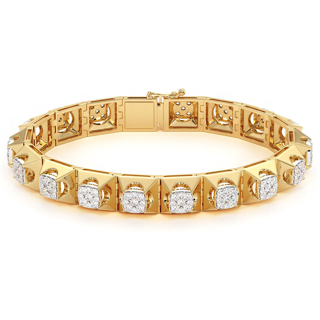 Elegant diamond bracelet✨ diamond bracelet designs. Rose gold jewellery.  Luxury bracelet | Rose gold wedding jewelry, Gold bangles design, Diamond  necklace designs
