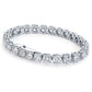 26.07 Carat G-SI Men's Diamond Tennis Bracelet 14k White Gold