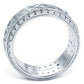 2.50 Carat Custom Roman Numeral Men's Eternity Diamond Wedding Band 14k White Gold