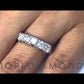 WBA- 43 - 1.25 Carat F-VS/SI 5 Stone Diamond Wedding Band Anniversary Ring 14k White Gold