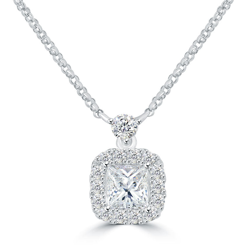 Amazon.com: 0,28 Carat F SI Diamond Necklace Trend Product Certificate. Diamond:0,14 Diamond2:0,14 crt F SI Made: 14K 2,14 gr White Gold :  Clothing, Shoes & Jewelry