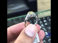 FD-511 - 1.72 Carat GIA Certified Fancy Intense Yellow Diamond Engagement Ring 14k Gold
