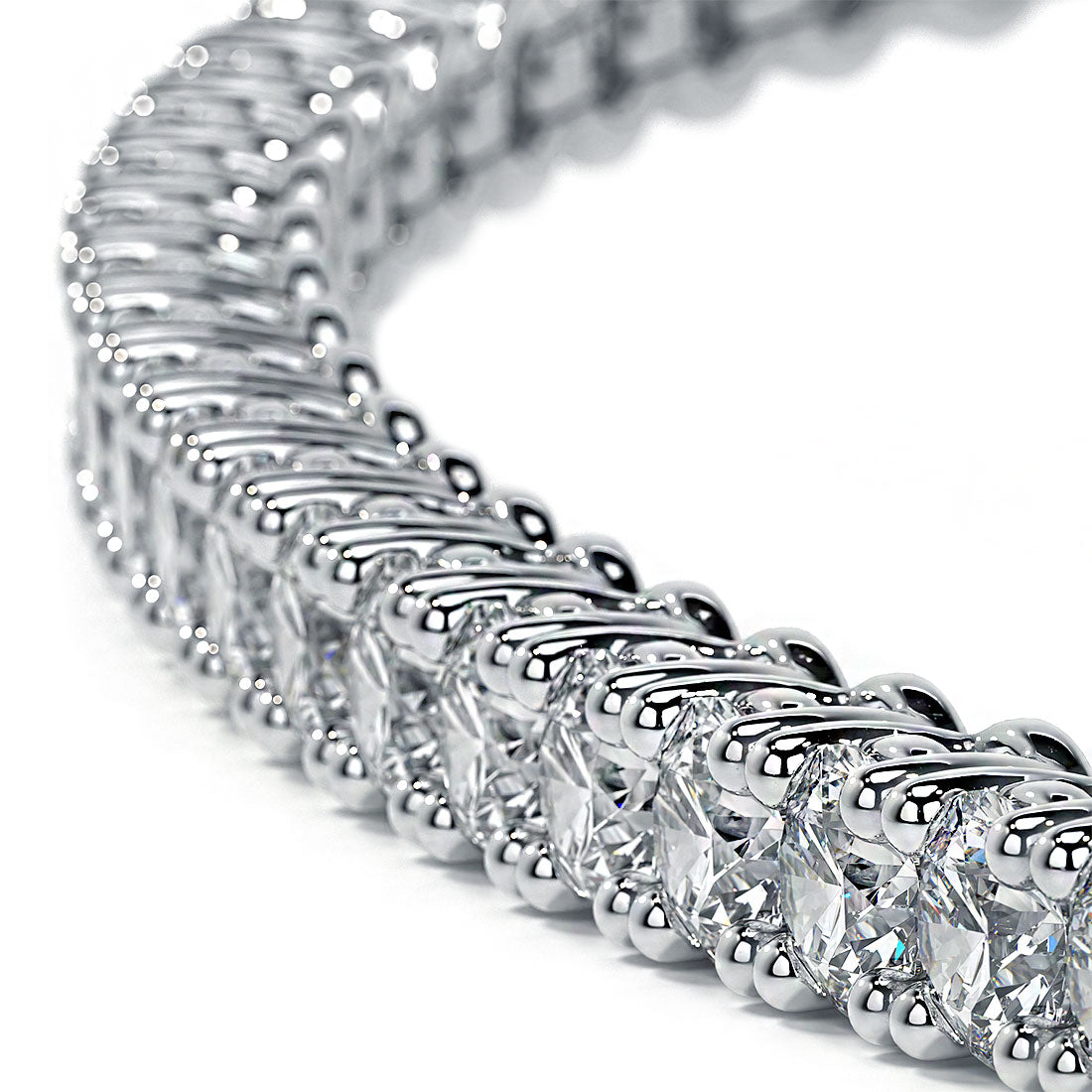 1.80ctw Round Brilliant Diamond Tennis Bracelet set in 14k White Gold