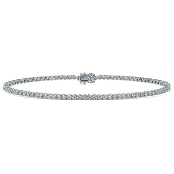 1.80ctw Round Brilliant Diamond Tennis Bracelet set in 14k White Gold
