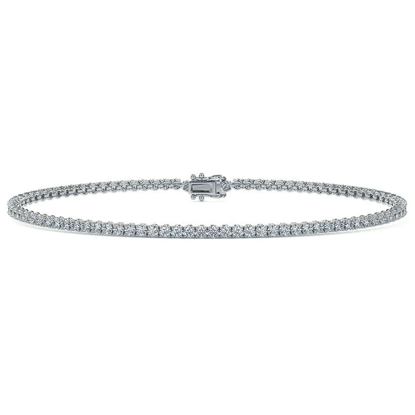 1.80ctw Round Brilliant Diamond Tennis Bracelet set in 14k White Gold