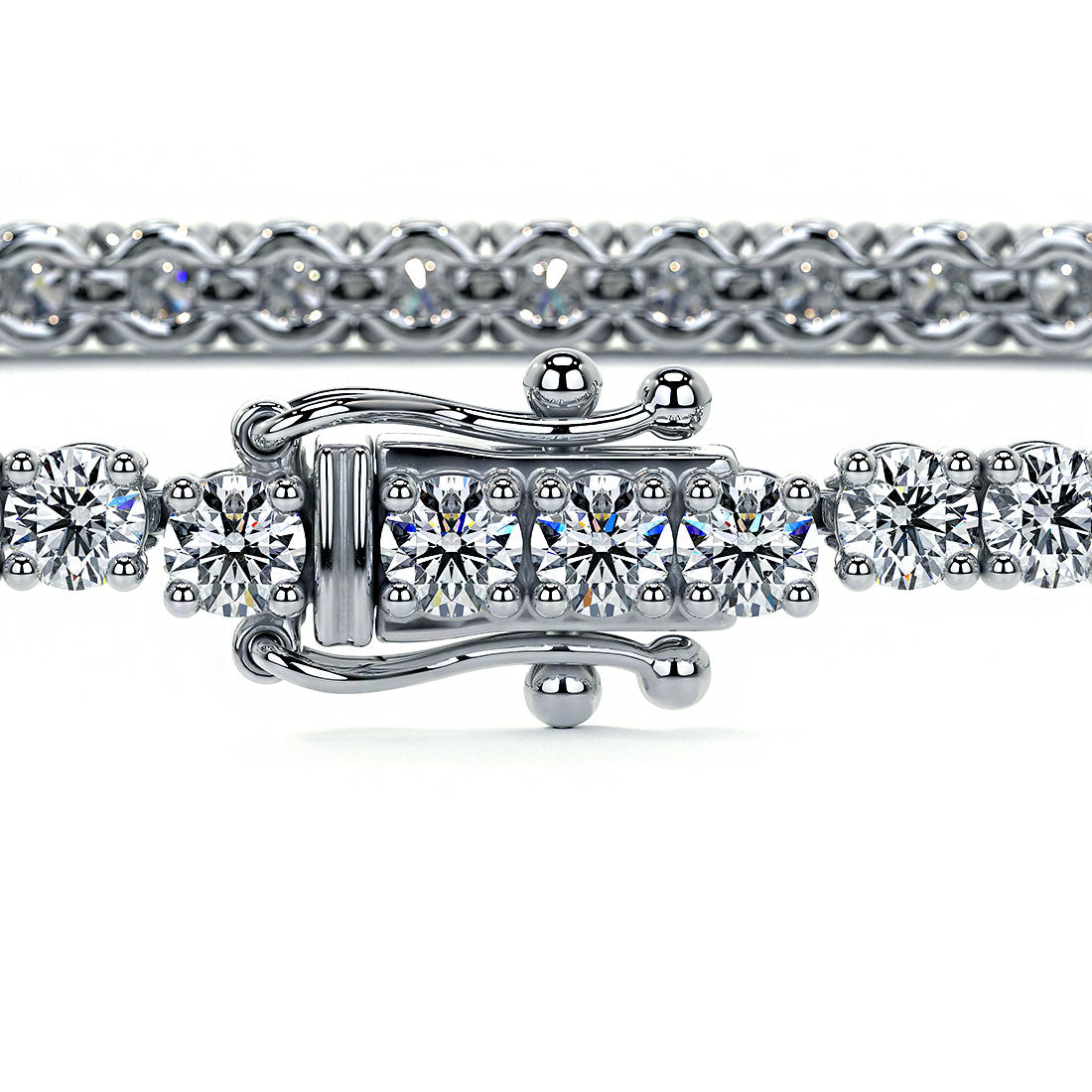 1.80ctw Round Brilliant Diamond Tennis Bracelet set in 14k White Gold