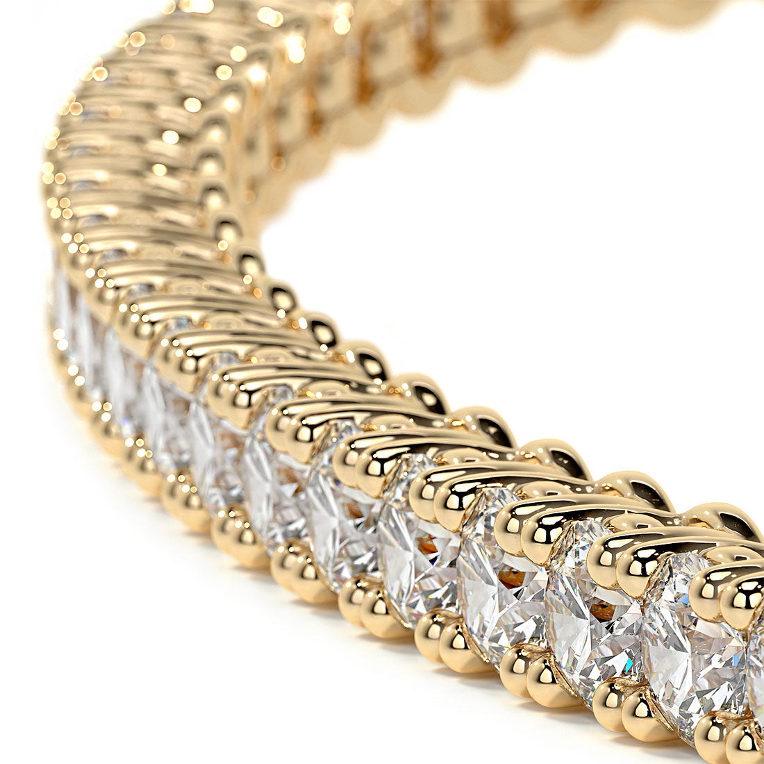 1.80ctw Round Brilliant Diamond Tennis Bracelet set in 14k Yellow Gold