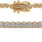 1.80ctw Round Brilliant Diamond Eternity Tennis Bracelet set in 14k Yellow Gold