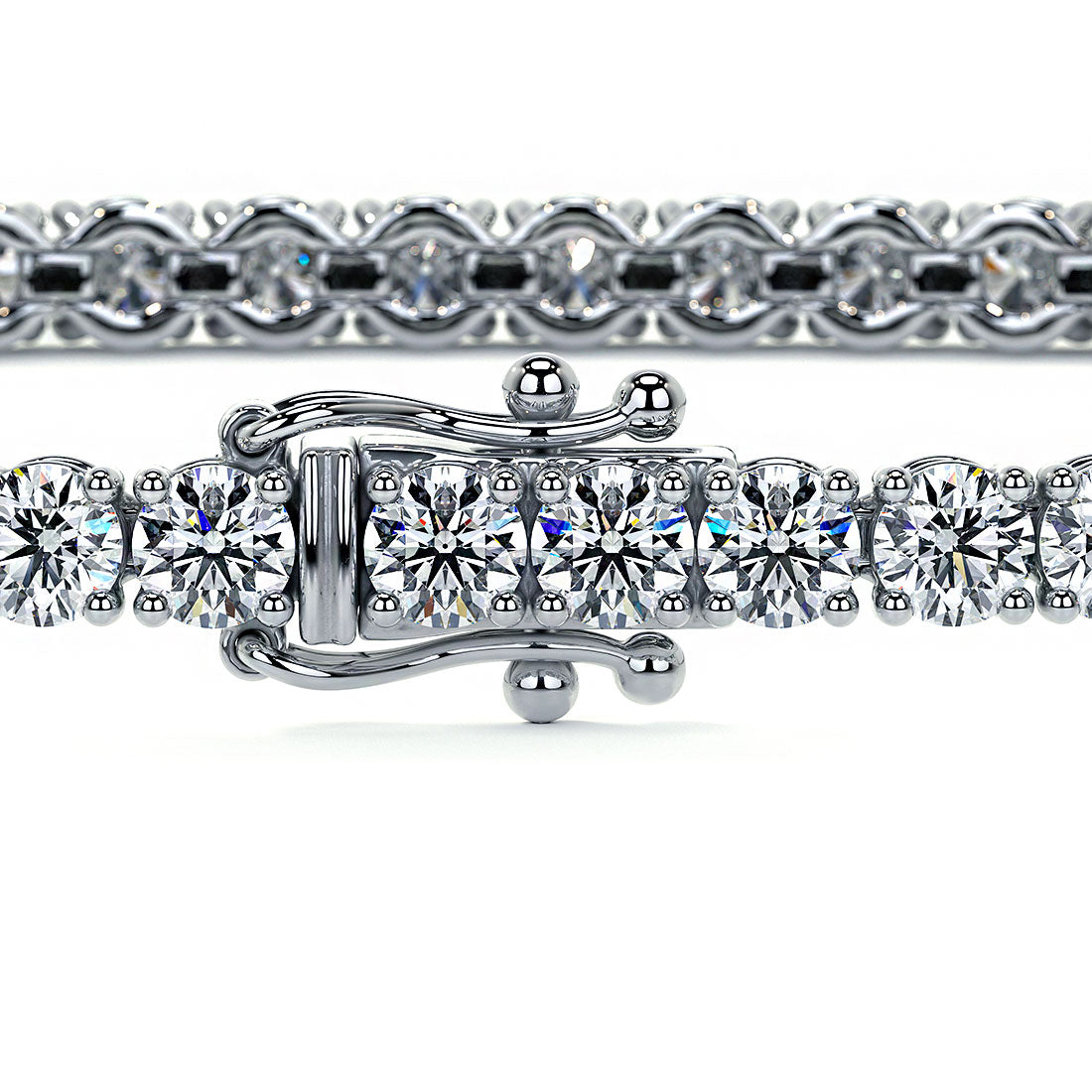 2.50ctw Round Brilliant Diamond Tennis Bracelet set in 14k White Gold
