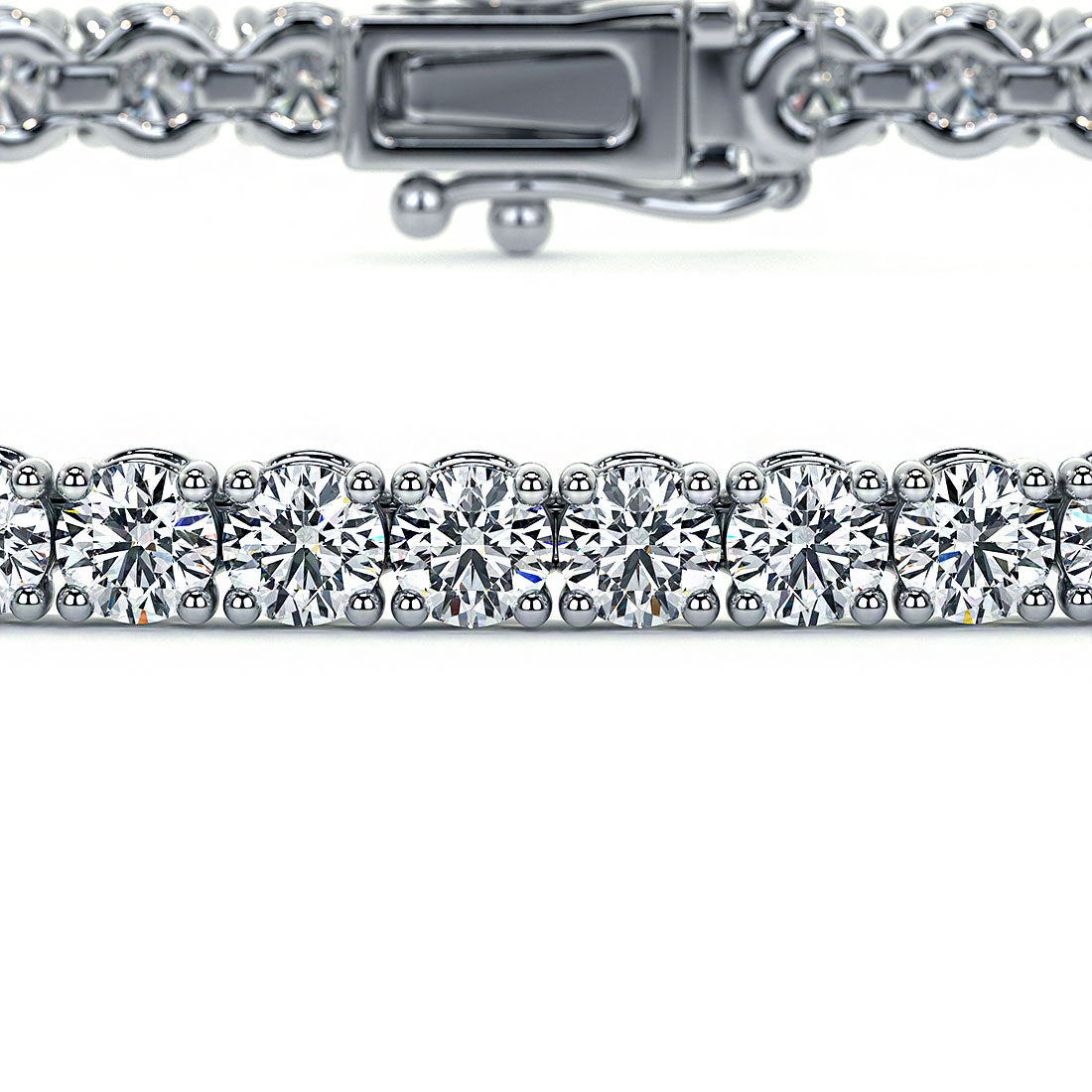 2.50ctw Round Brilliant Diamond Eternity Tennis Bracelet set in 14k White Gold