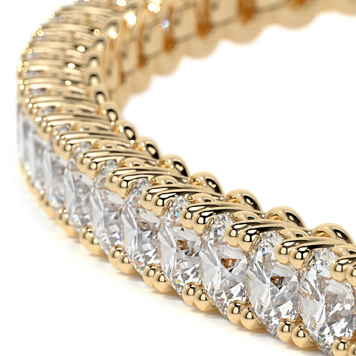 2.50ctw Round Brilliant Diamond Tennis Bracelet set in 14k Yellow Gold