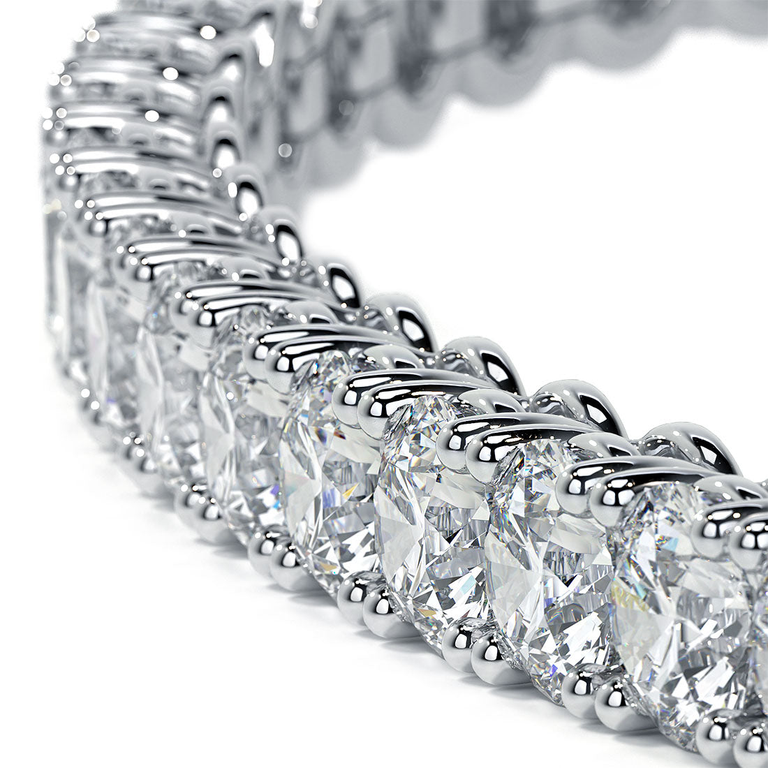 3.25ctw Round Brilliant Diamond Tennis Bracelet set in 14k White Gold