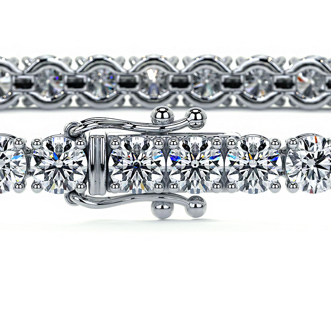 3.25ctw Round Brilliant Diamond Tennis Bracelet set in 14k White Gold