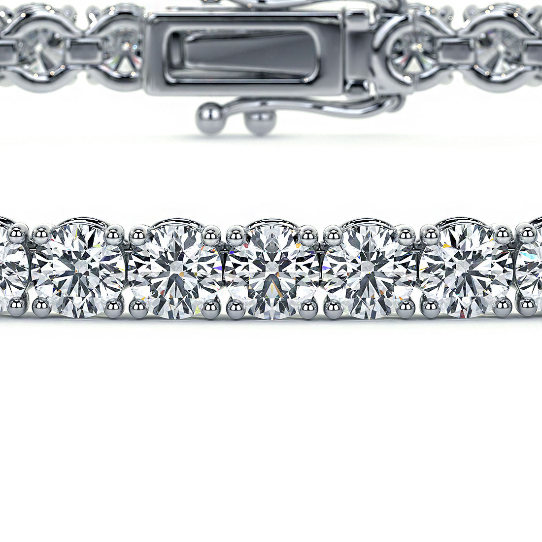 3.25ctw Round Brilliant Diamond Tennis Bracelet set in 14k White Gold