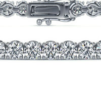 3.25ctw Round Brilliant Diamond Eternity Tennis Bracelet set in 14k White Gold