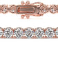 3.25ctw Round Brilliant Diamond Eternity Tennis Bracelet set in 14k Rose Gold