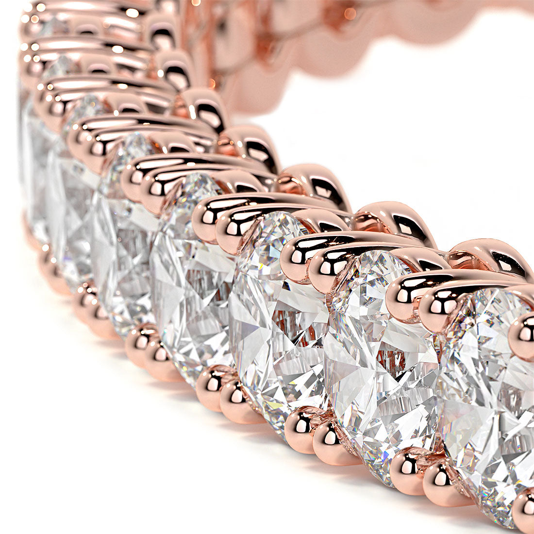 5.50ctw Round Brilliant Diamond Tennis Bracelet set in 14k Rose Gold