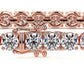 5.50ctw Round Brilliant Diamond Eternity Tennis Bracelet set in 14k Rose Gold
