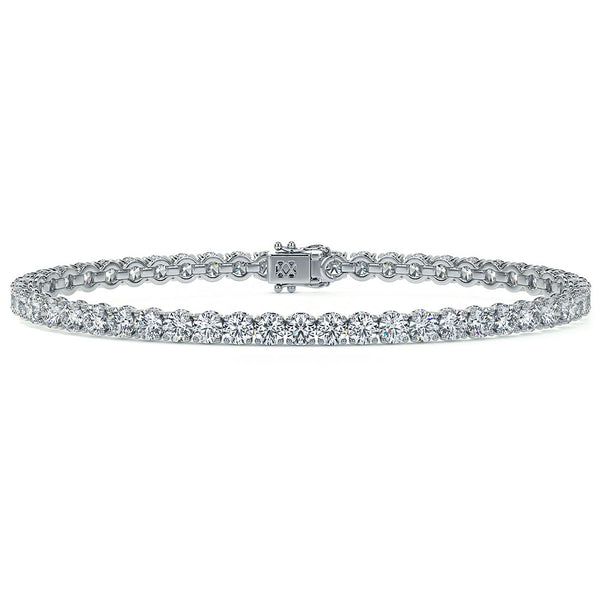 6.50ctw Round Brilliant Diamond Tennis Bracelet set in 14k White Gold