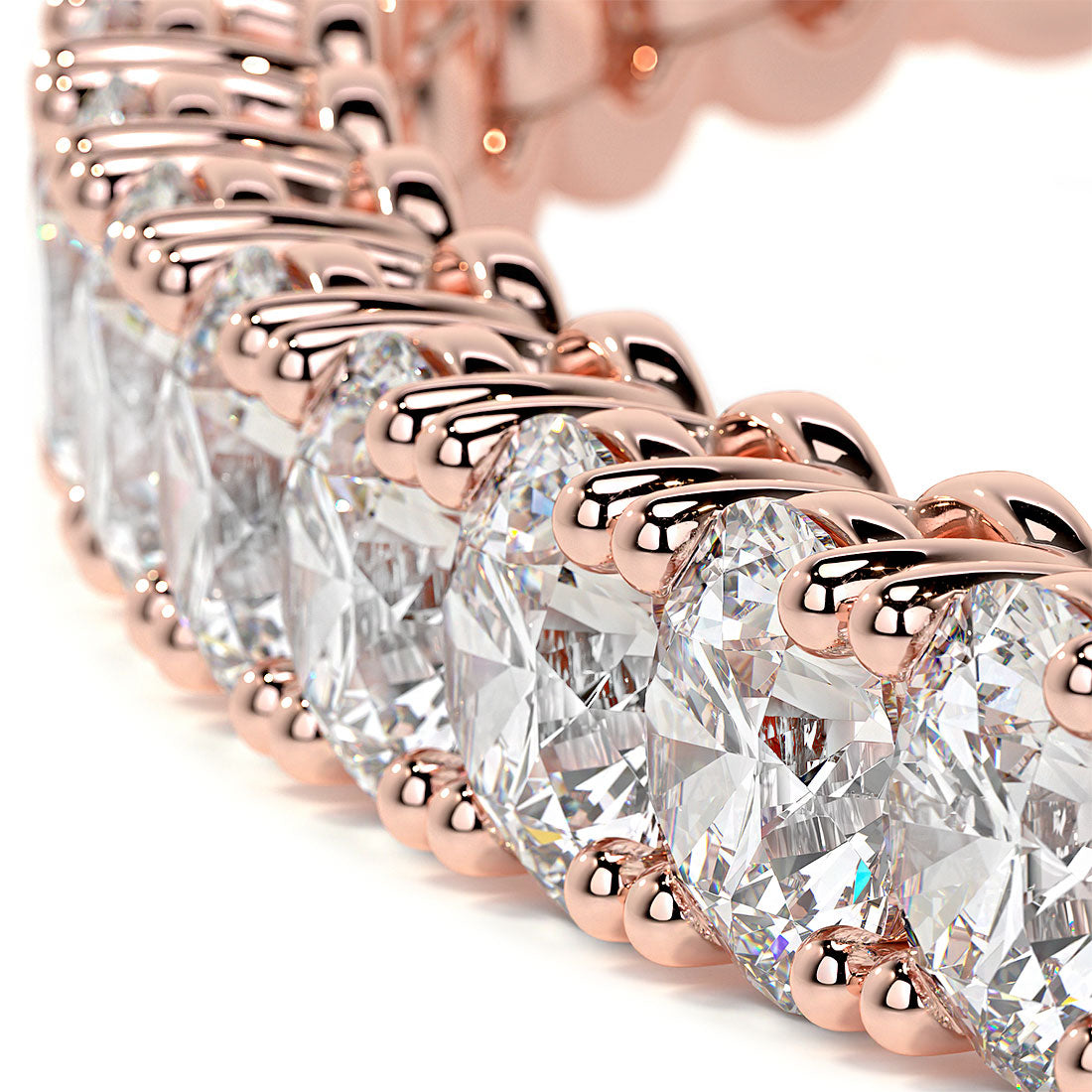 6.50ctw Round Brilliant Diamond Tennis Bracelet set in 14k Rose Gold