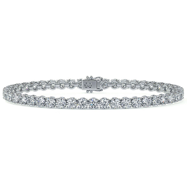 9.50ctw Round Brilliant Diamond Tennis Bracelet set in 14k White Gold