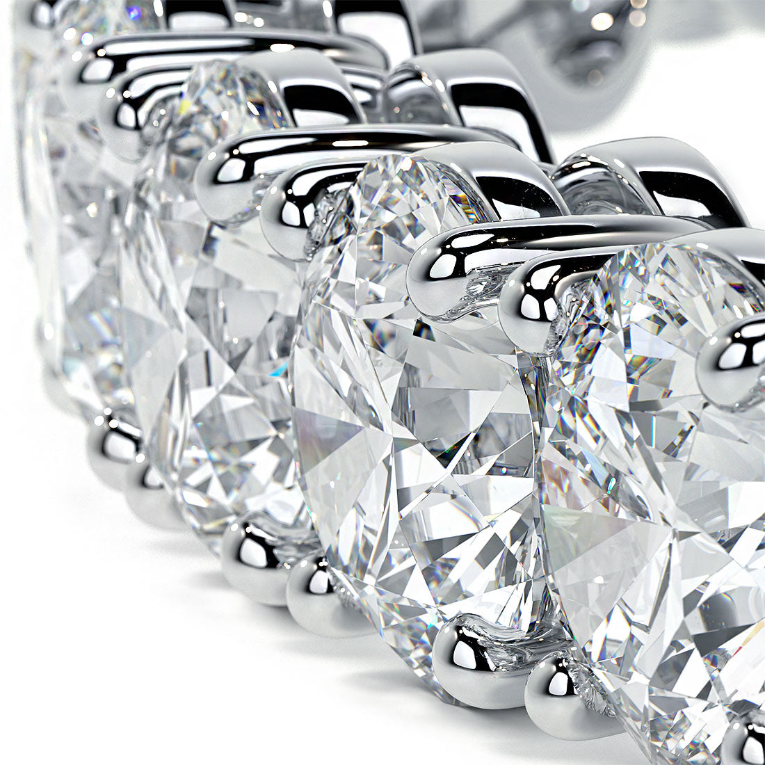 17.00ctw Round Brilliant Diamond Tennis Bracelet set in 14k White Gold