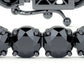 17.00ctw Round Brilliant Black Diamond Eternity Tennis Bracelet set in 14k Black Gold