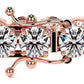 17.00ctw Round Brilliant Diamond Eternity Tennis Bracelet set in 14k Rose Gold