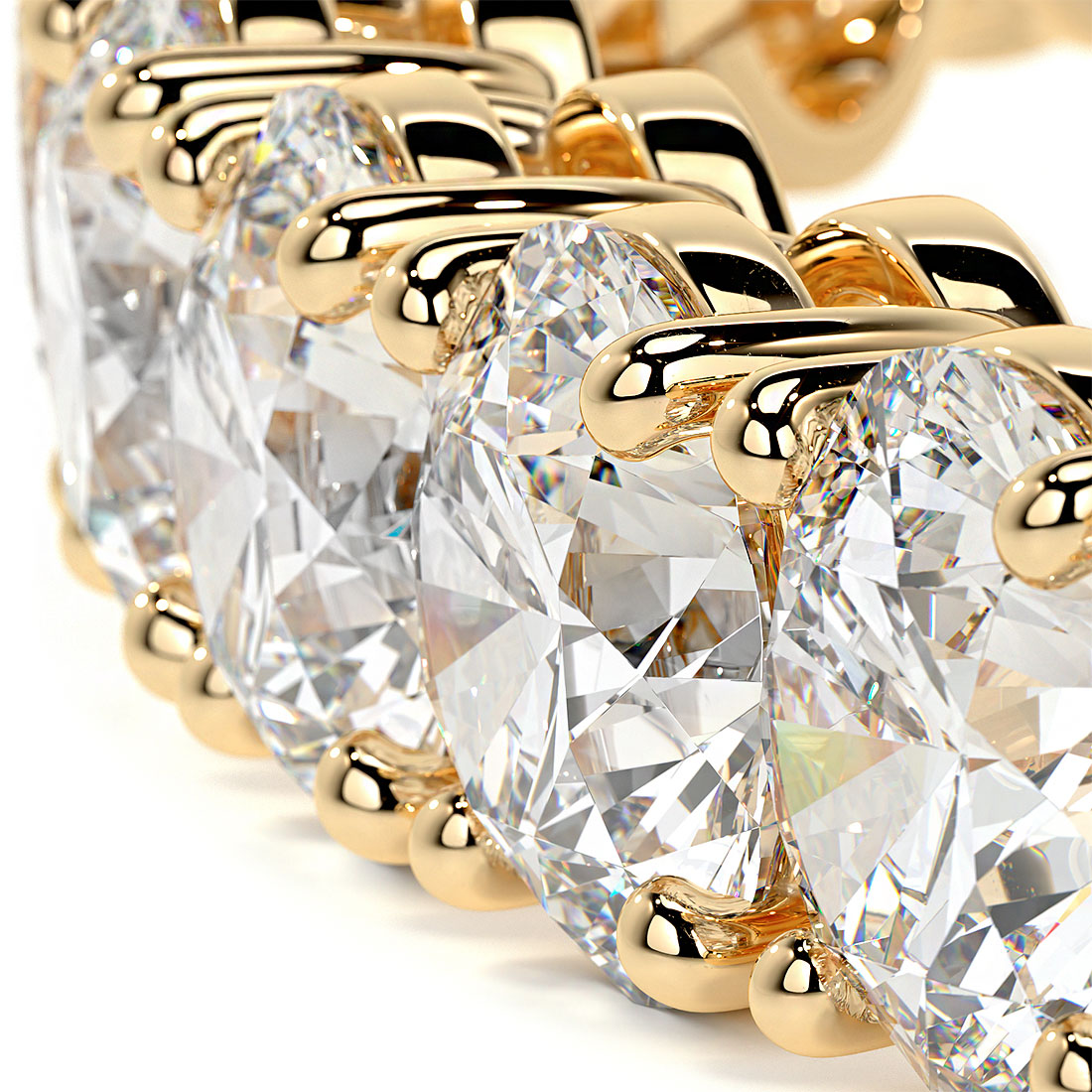 17.00ctw Round Brilliant Diamond Tennis Bracelet set in 14k Yellow  Gold