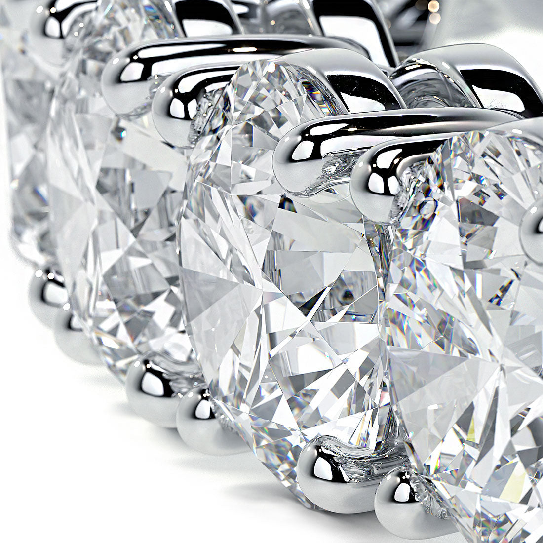 26.00ctw Round Brilliant Diamond Tennis Bracelet set in 14k White Gold