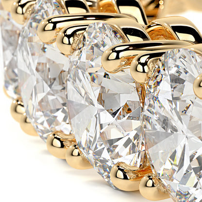 26.00ctw Round Brilliant Diamond Eternity Tennis Bracelet set in 14k Yellow  Gold