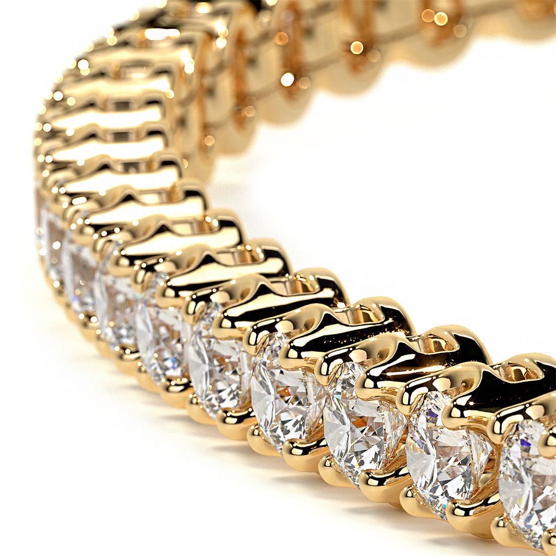 1.75ctw Round Brilliant Buttercup Diamond Tennis Bracelet set in 14k Yellow Gold