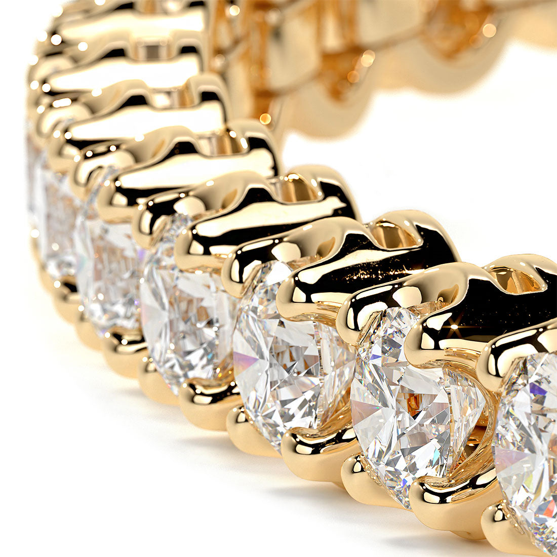 3.30ctw Round Brilliant Buttercup Diamond Tennis Bracelet set in 14k Yellow Gold