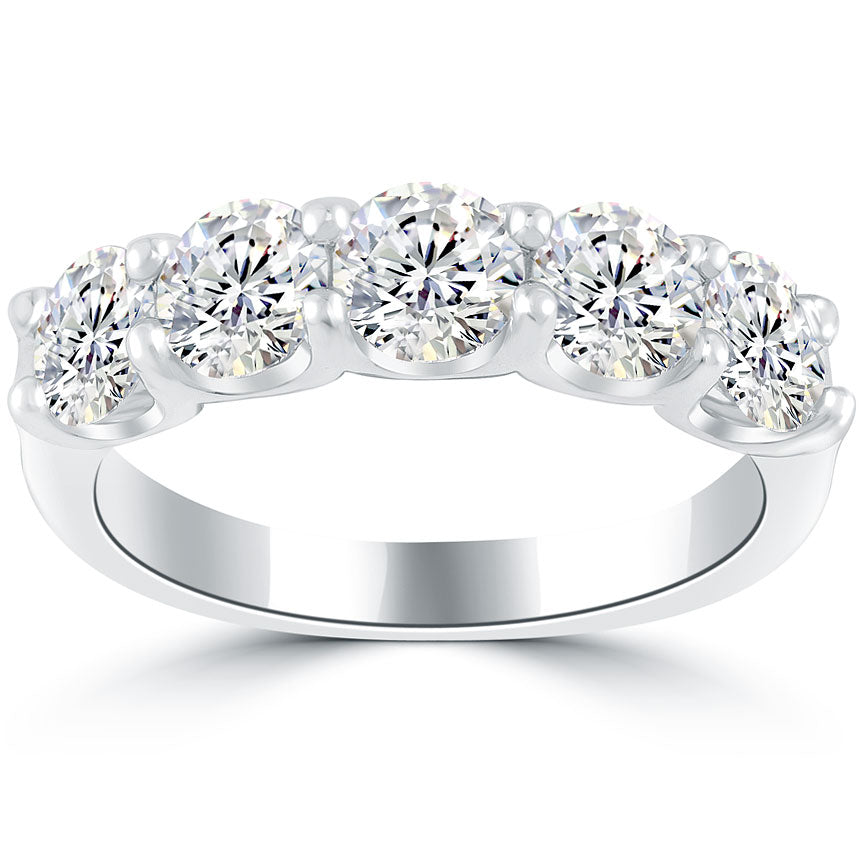 Tapered Trellis Setting 5 Stone Engagement Ring – deBebians
